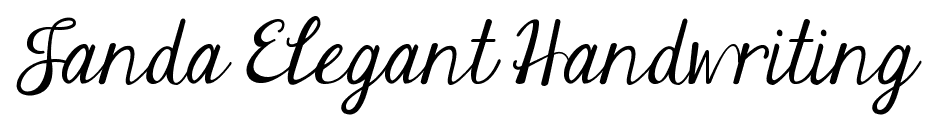 Janda Elegant Handwriting font